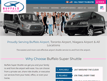 Tablet Screenshot of buffalosupershuttle.com